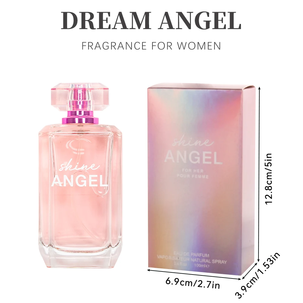 SHINE ANGEL women's EDP 3.4 once (confezione da 1) Eau de Parfum per profumo da donna di lunga durata per le donne