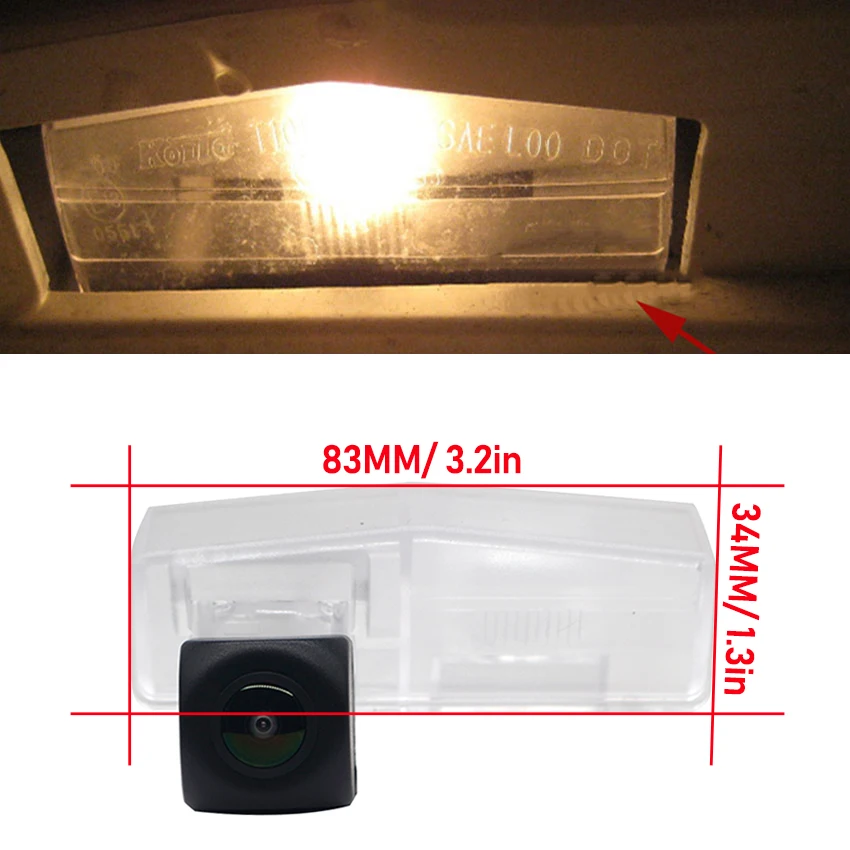 HD 1080P 140° FishEye Vehicle Rear View Camera For Lexus CT200h CT 200h HS250h NX300h NX 300h HD Night Vision Car Backup Camera