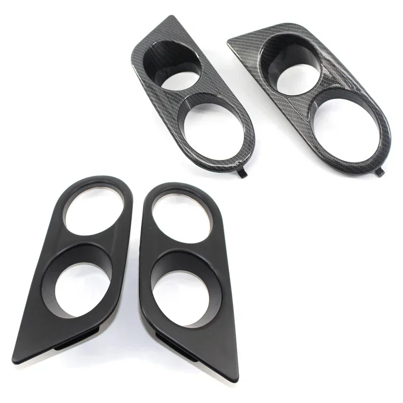 1 Pair Surround Air Duct For BMW E46 M3 2001-2006 Car styling Front Bumper Car Fog Light Covers Dual Hole