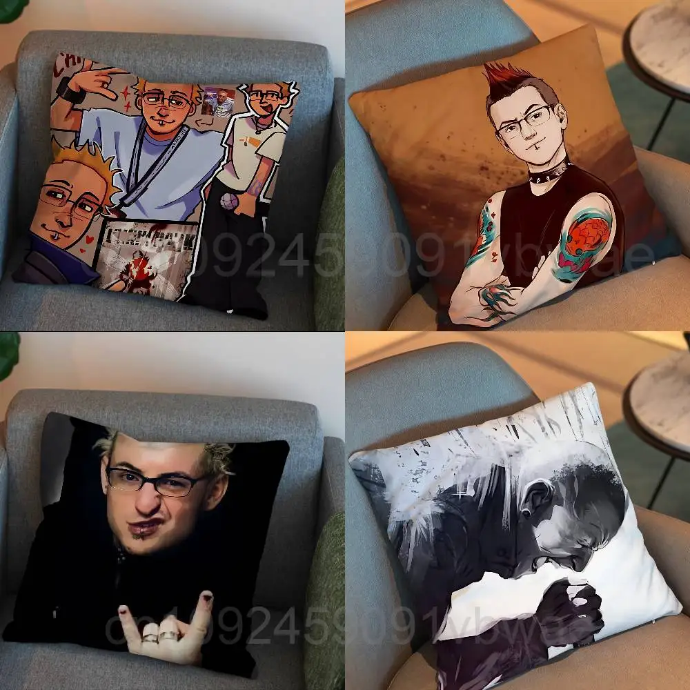 

Fan art design Chester Bennington Pillow Case Office Cushions Suitable For Sofa Car Bedroom Decorative Cushion Cover
