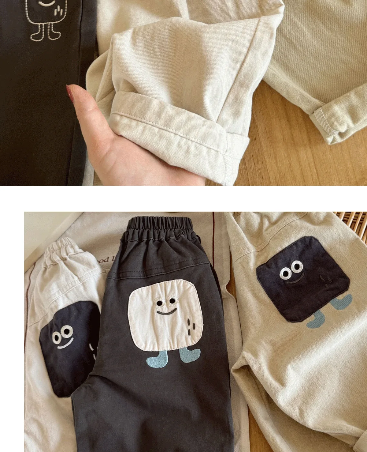 2023 koreanische Frühling Herbst Kinder Baby Jungen Hosen Nette Vielseitige Kleinkind Jungen Casual Hosen Kinder Jungen Reine Baumwolle Hosen – Detail 10