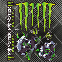 Reflective Monster Energy Sticker Logo Helmet Car Bike Tank Decal 2025 New Sticker