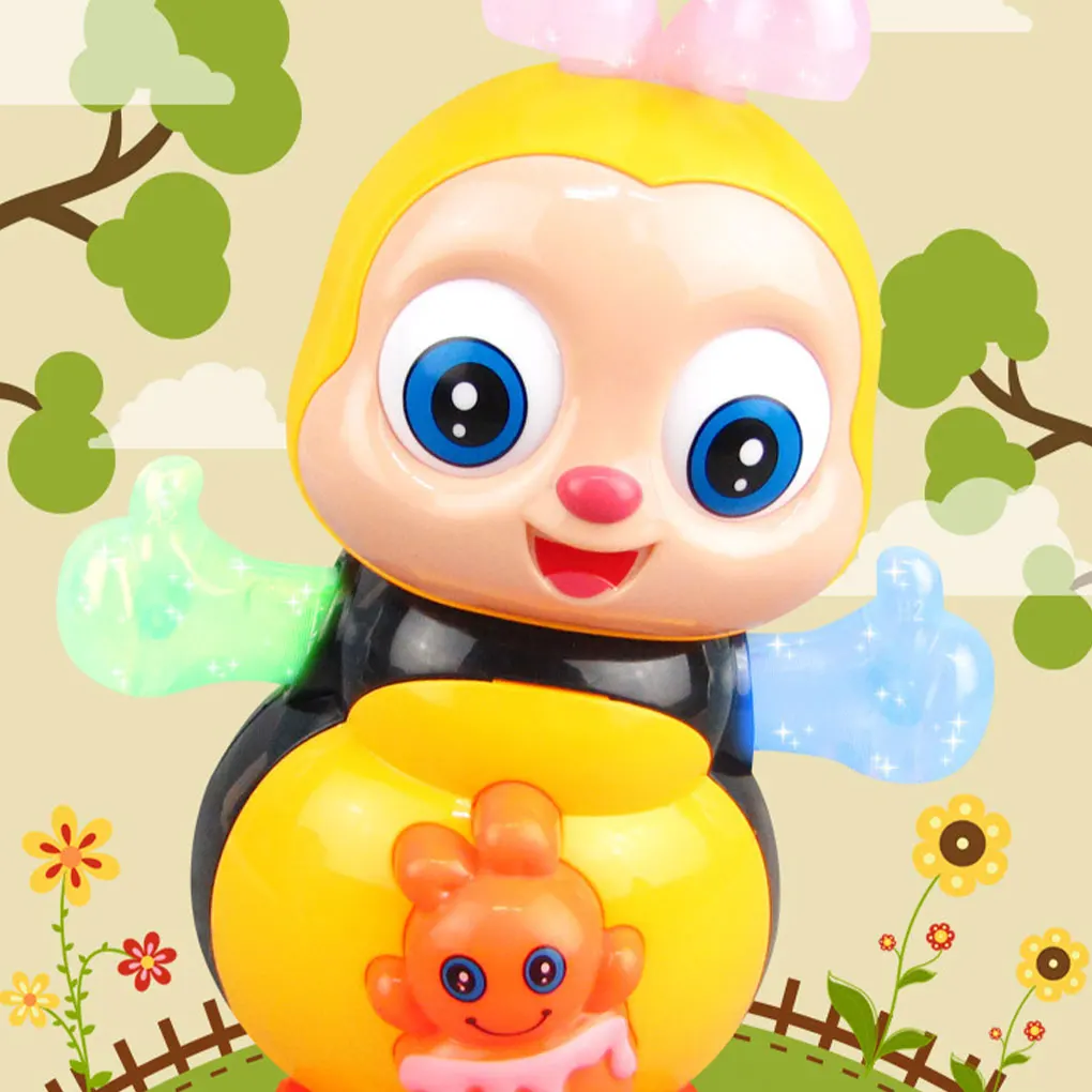 Electric Bee Childrens Toy Dancing To Rhythm Of Music Glowing Head And Hands Whether Outdoors Or