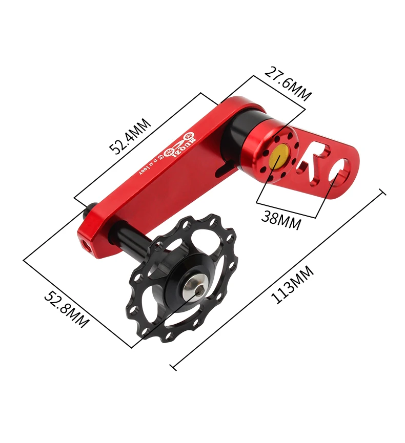 MUQZI Folding Bike Chain Tensioner Bicycle Single Speed Chain Guide