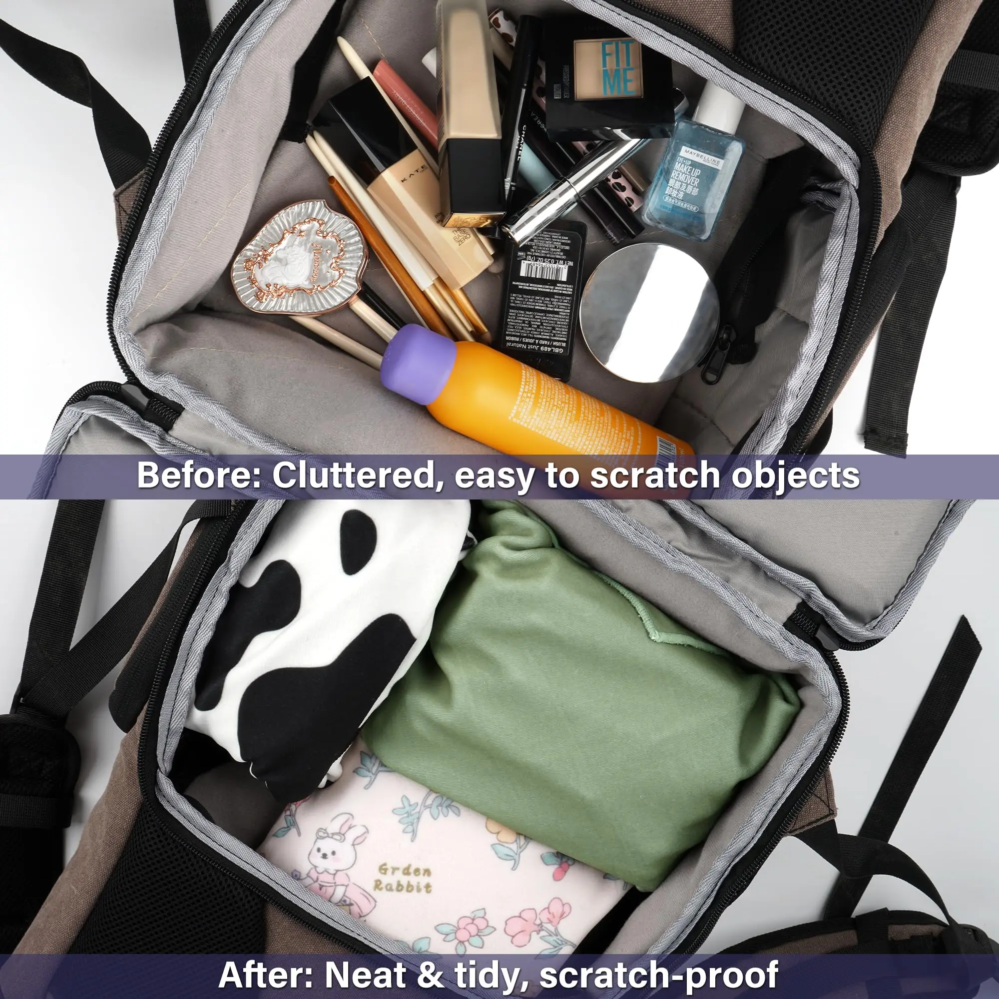 حقيبة كاميرا محمولة متعددة الوظائف حقيبة تخزين مستحضرات التجميل ماجيك ذاتية اللصق من القماش SLR حقيبة أدوات تخزين واقية