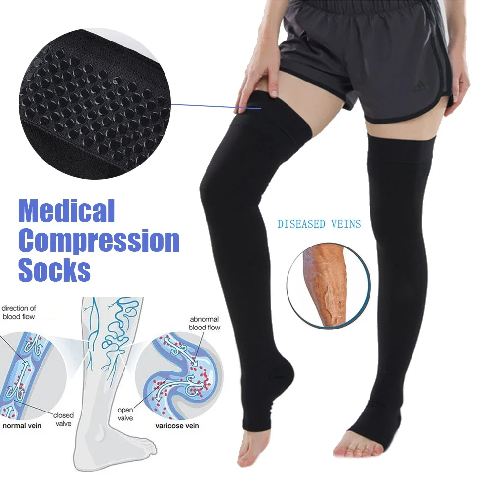 23-32 MmHg Compression Socks Varicose Veins Socks Elastic Nursing Pressure Stockings Feet Support Brace Varicose Vein Treatment