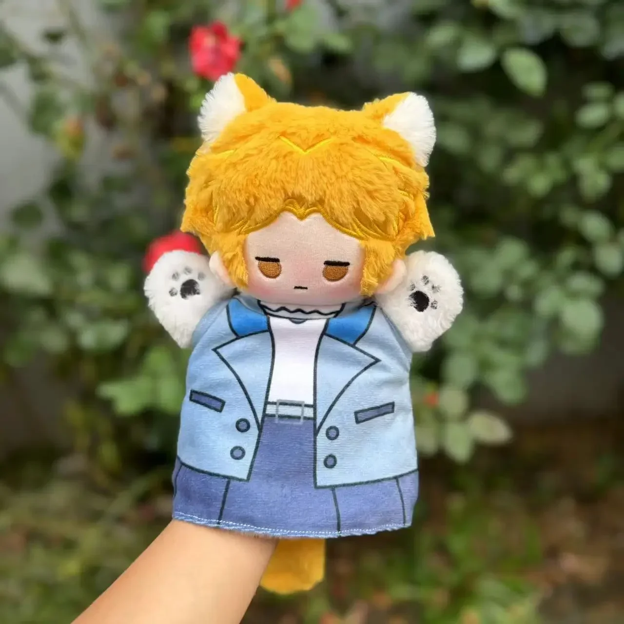 Game Identity V Freddy Riley Lawyer Soft Hand Puppets Short Plush Cotton Doll Cosplay Birthday Toys 25cm