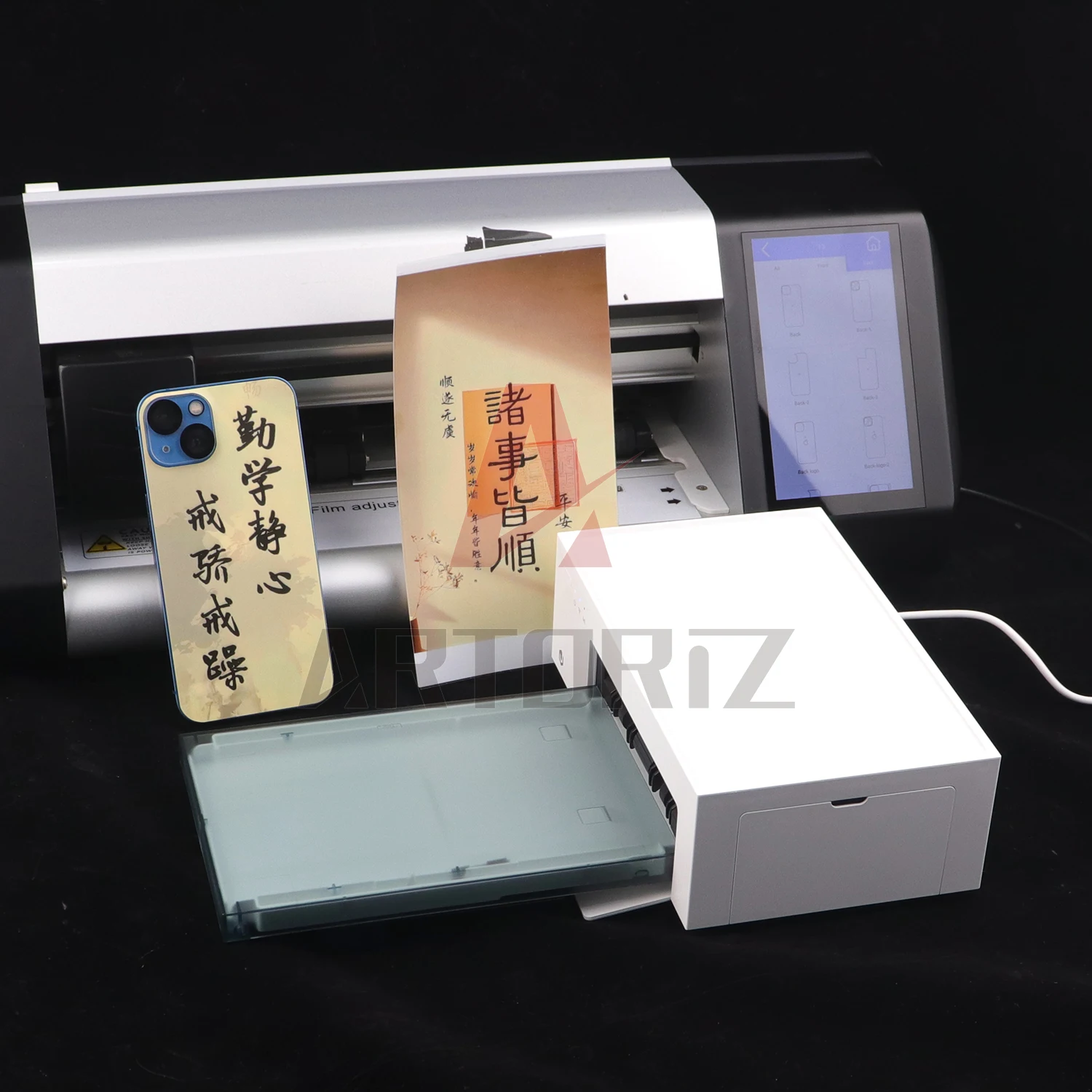 Thermal Photo Printer Compact Color Printer 300dpi Mobile Phone Skin Printer Portable Mini Pocket Picture Printing