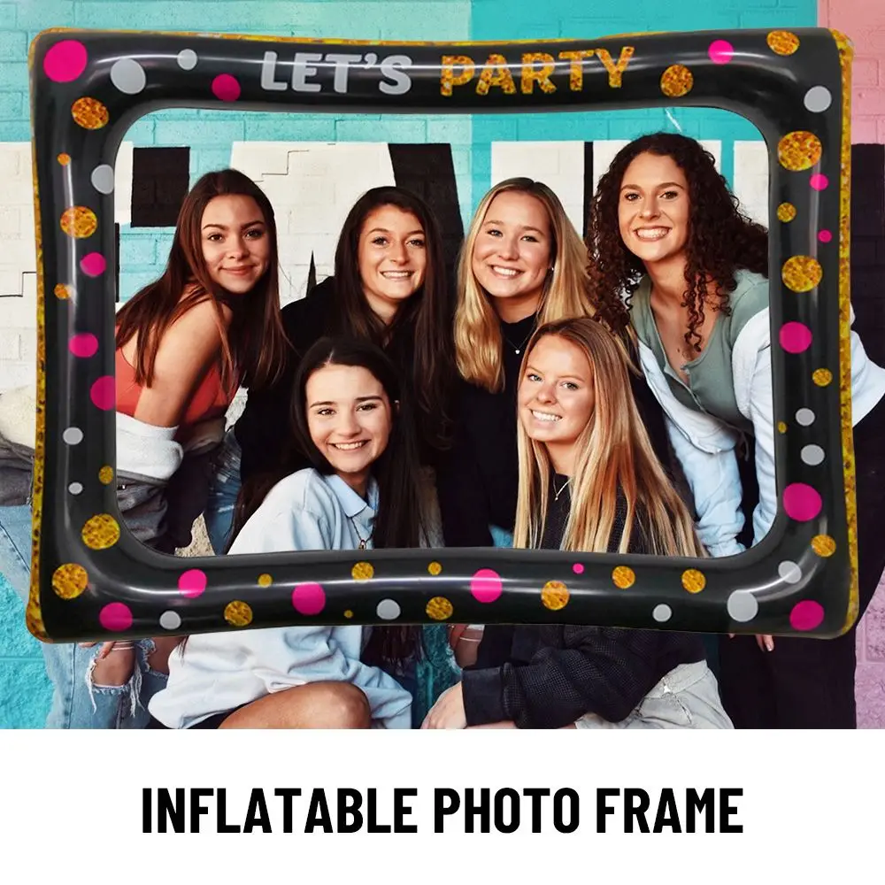 

DIY Birthday Party Baby Shower Inflatable Frame Selfie Picture Frame Photo Booth Props Inflatable Photo Frame
