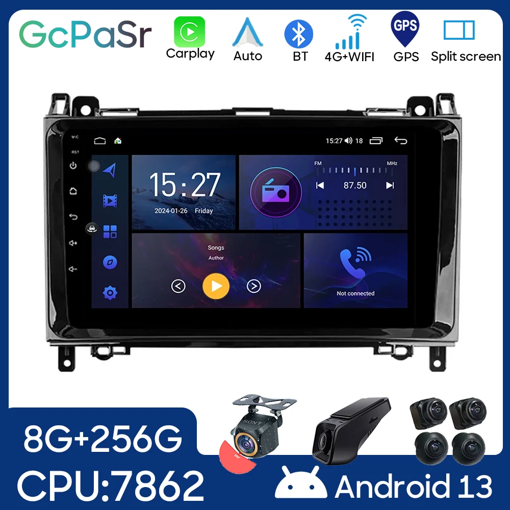 

Car Android For Mercedes Benz B200 Sprinter W906 W639 Classe W169 Auto Radio Stereo Head Unit Multimedia Player GPS Navigation