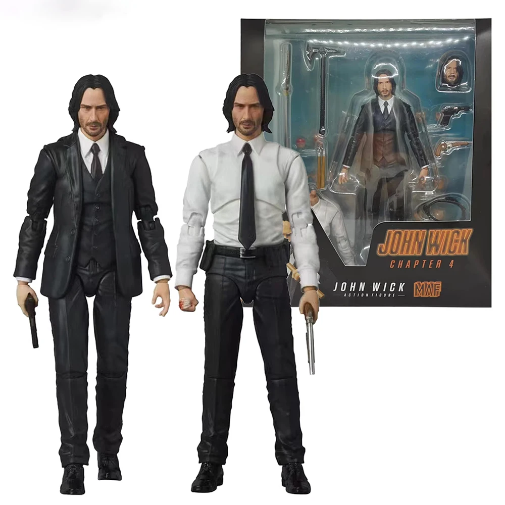 

Movie John Wick 4 Figure MAF212 Action Figure MAF805 With Dog Figurine Model Pvc Statue Collection Decoration Toys Christmas Gif
