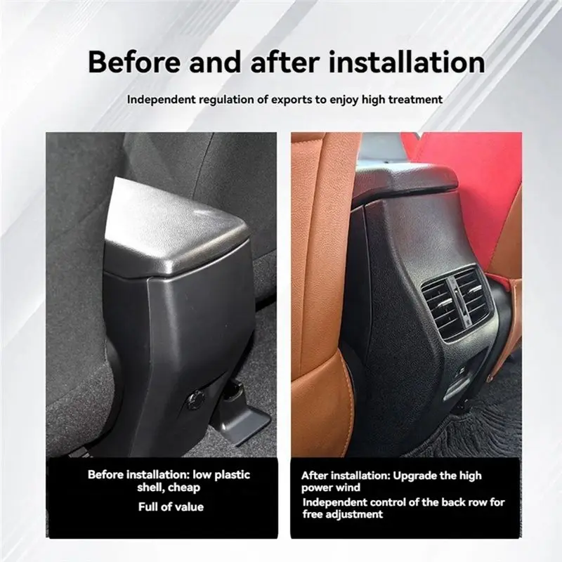For Toyota RAV4 2013-2018 Rear Air Conditioning Outlet Armrest Box Interior Air Vent-A54R