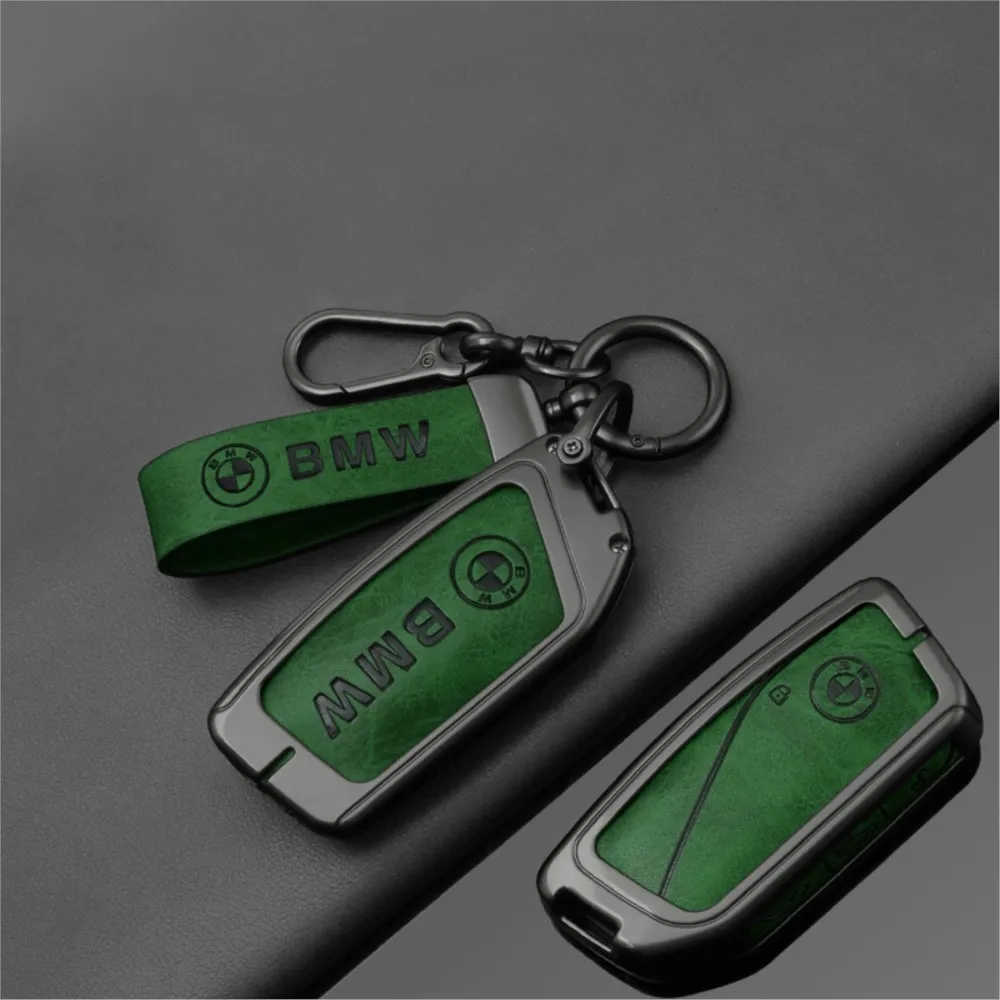 

Fashion Leather Car Key Case Cover for BMW 740i 760i 5 Series G60 X1 X2 X5 X6 X7 IX1 IX2 IX I5 I7 G05 Car Interior Accessories