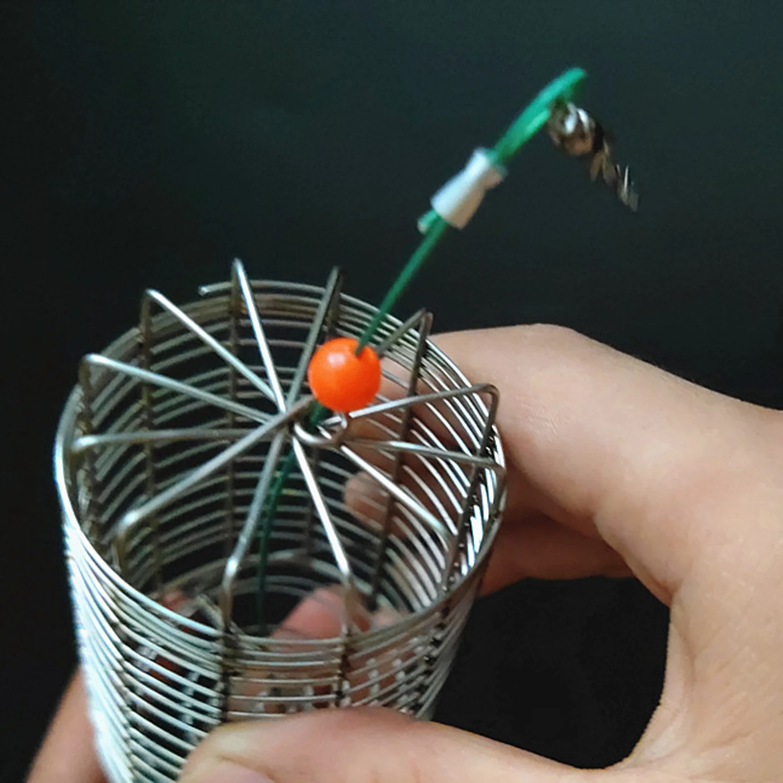 5x 솔리드 낚시 피더 케이지 트랩 바구니 컨테이너 잉어 미끼 메쉬 케이지 낚시 태클 스냅 액세서리 유치