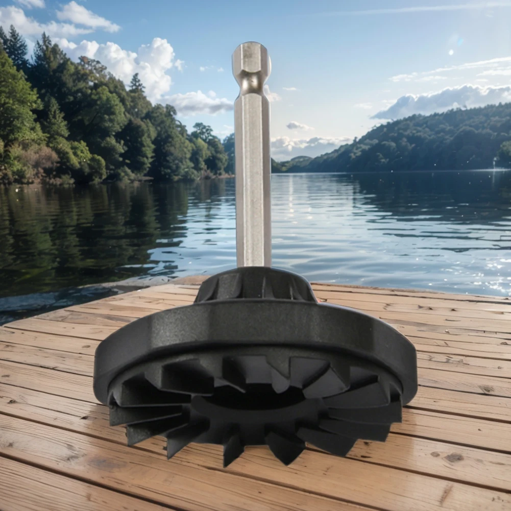 الكهربائية خيط صنارة الصيد اللفاف ABS سبيكة خيط صنارة الصيد التخزين المؤقت المحمولة خيط صنارة الصيد اللفاف لمفك البراغي الكهربائية #2