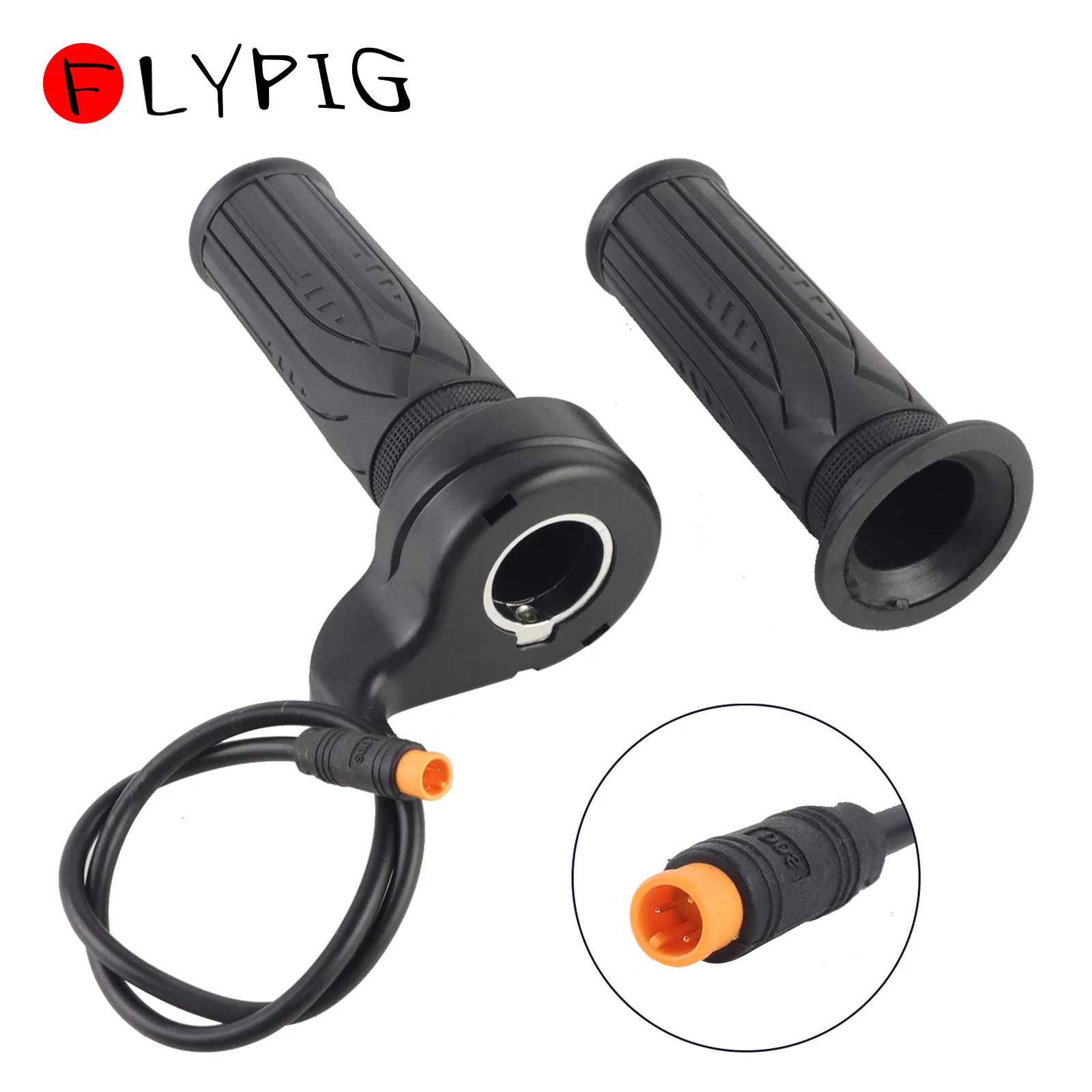 

Full Twist Throttle Electric Bicycle Right Handle Throttle 24V 36V 48V 60V 72V 3-pin SM connector for E Bikes Electric Scooter