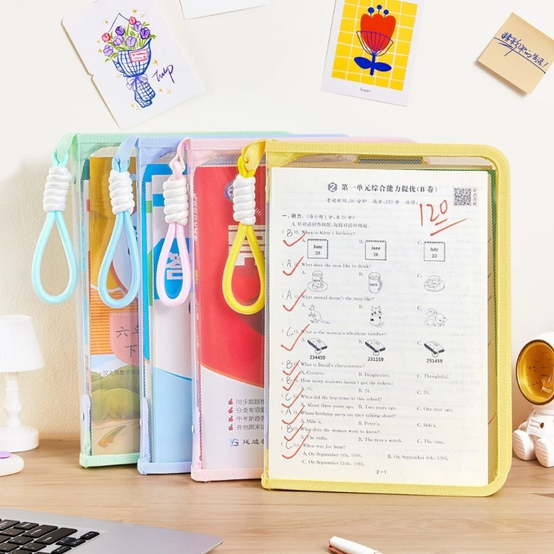 방수 방수 문서 주최자 지퍼가있는 파일 저장 백이 학교 사무용품을위한 최상의 판매