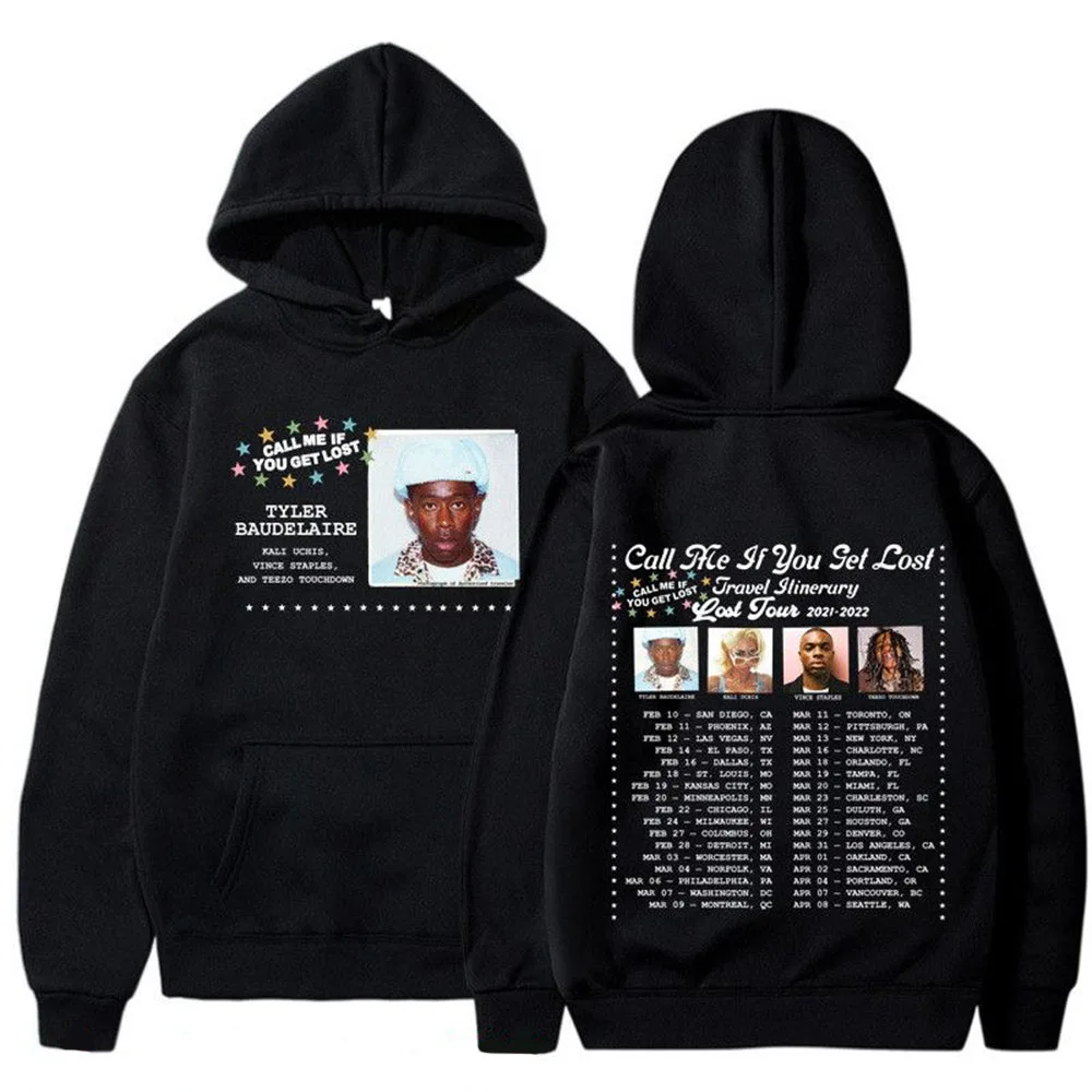 

New Tyler the Creator Sweatshirt Clothing Call Me if You Get Lost Tour Print Men Women Sweatshirt Trendy Streetwear Hip Hop Sweatshirt