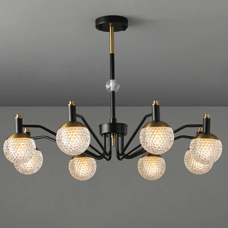 Nordic Creative Chandelier For Living Room Kitchen Dining Table Black Tree Cceiling Hanging Lamp Hall Bedroom Crystal Lighting