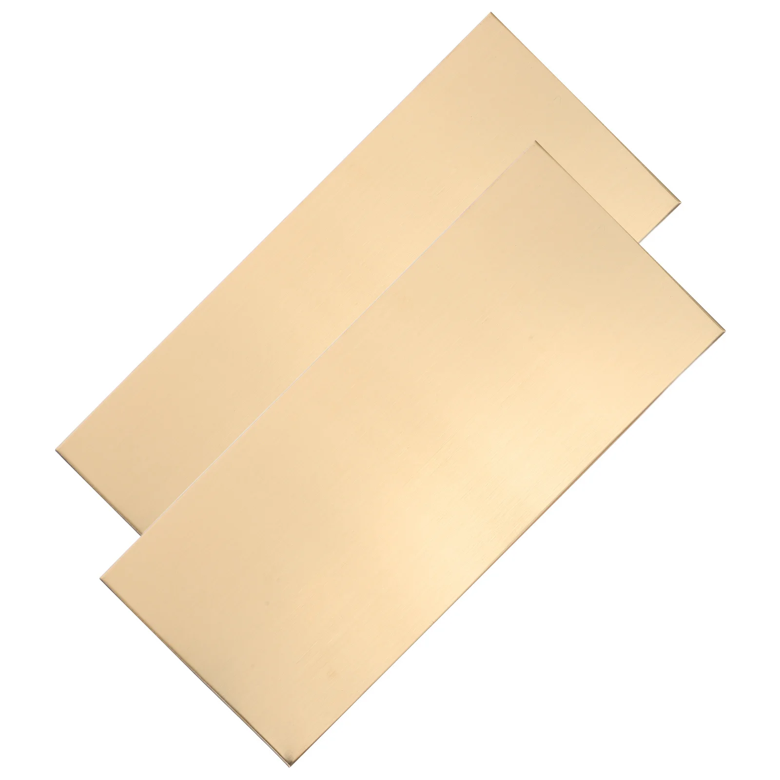 

2pcs Metal Blank Door Sign Plate 25X11Cm Brushed Stainless Steel Adhesive Name Tag For Office Wall Hospital School Hotel Room