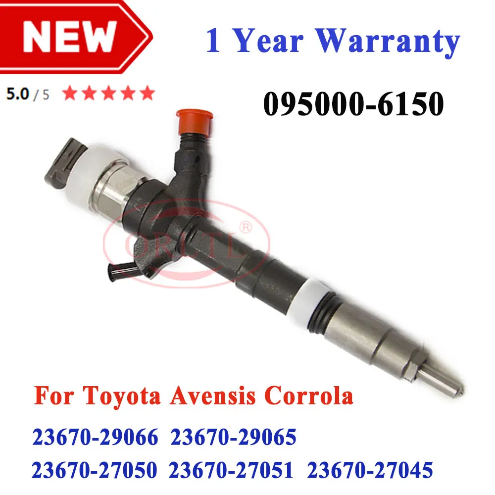 23670-29045 095000-6151 Diesel Injector Assy 095000-6150 Fuel Injector for Toyota Avensis Corolla 23670-29065 23670-29066