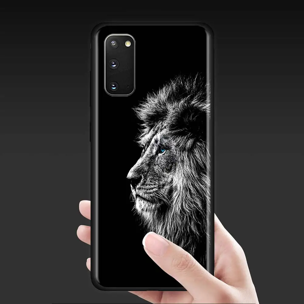 Lions Silicone Phone Case For Samsung Galaxy S23 S21 S20 S22 Ultra S20 FE S10 5G S8 S9 Plus S10e S10 Lite Cover Coque