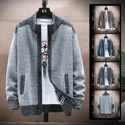 Suéter cålido de punto para hombre, abrigo informal de punto, cårdigan con soporte, otoño e invierno, novedad