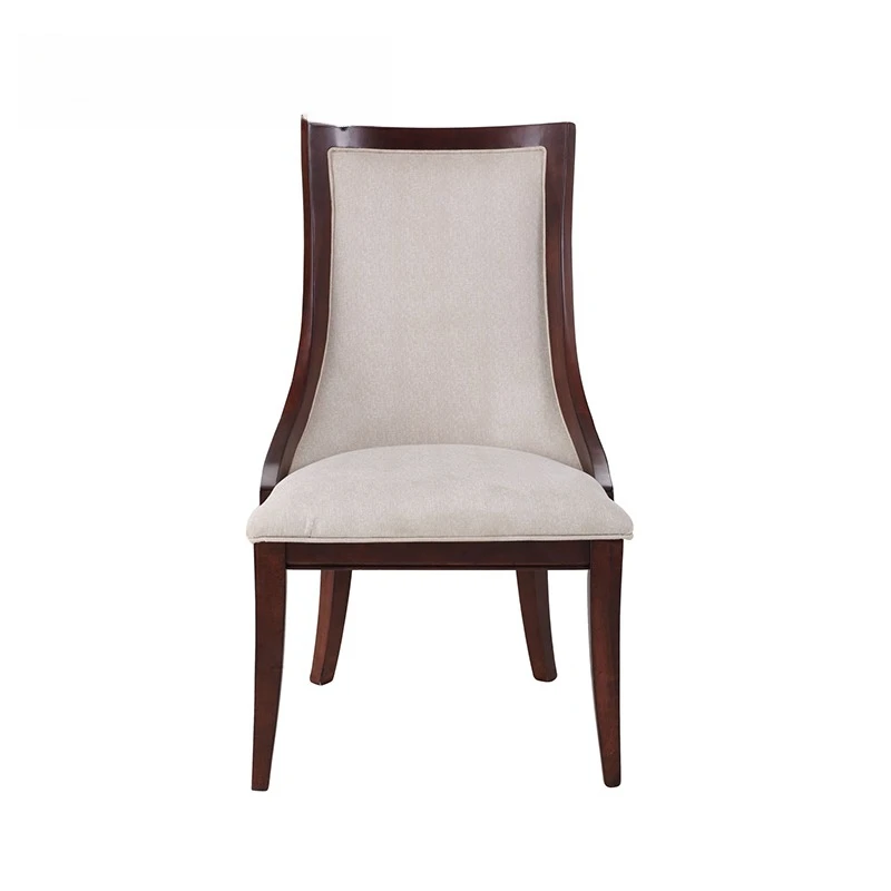 

Американский обеденный стул из массива дерева, современный простой американский стиль, неоклассический постмодернистский стул для чтения.