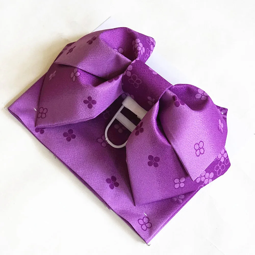 Traditional Japanese Kimono Belt Women's Style  Knot Fixed Shape Floral Patterned Kimono Waist Seal 2023 Spring Coll...