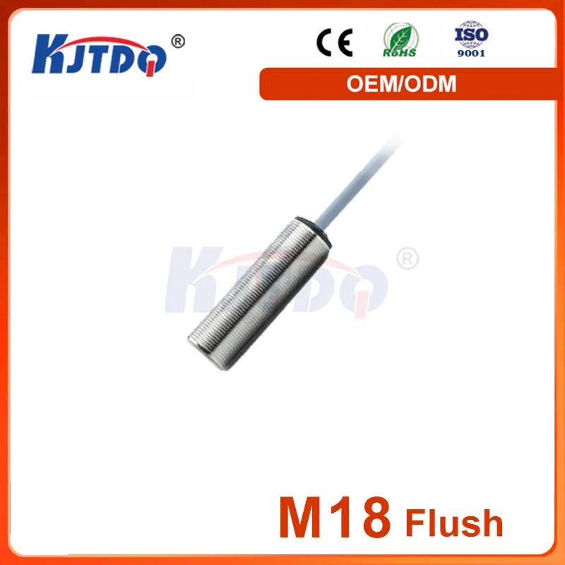 M18 Shielded Sn 7mm Current Output Voltage Output PNP Analog Inductive Proximity Sensor 12v 24v 36v