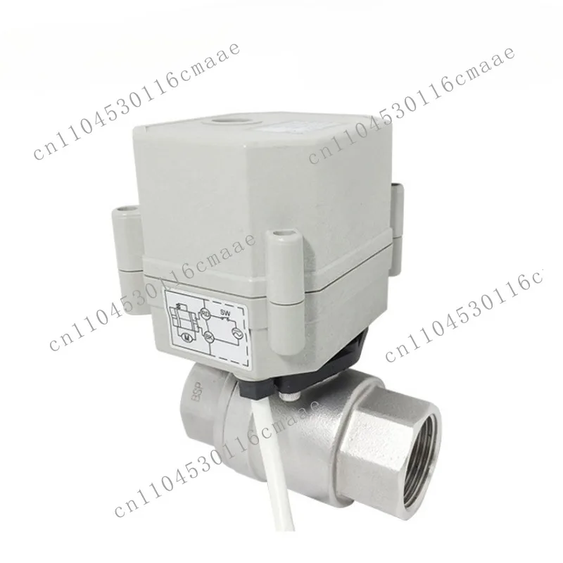 Stainless Steel Fine and Small Two-way Electric Ball Valve DN15 Thread Buckle Valve Customization