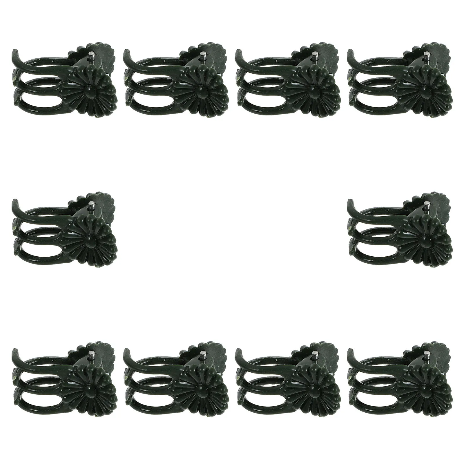 

10Pcs Orchid Plastic Clips Practical Plant Support Clips Durable Stem Holders for Garden Vines Tomatoes Beans Protect from Wind