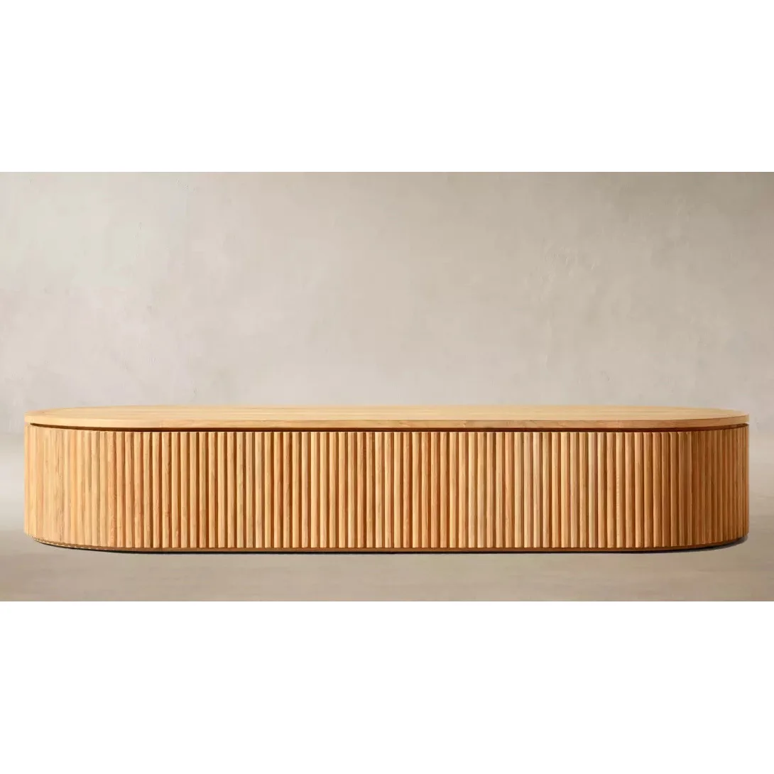 R American Style  OutdoorSolid Wood High-End Luxury Coffee Table