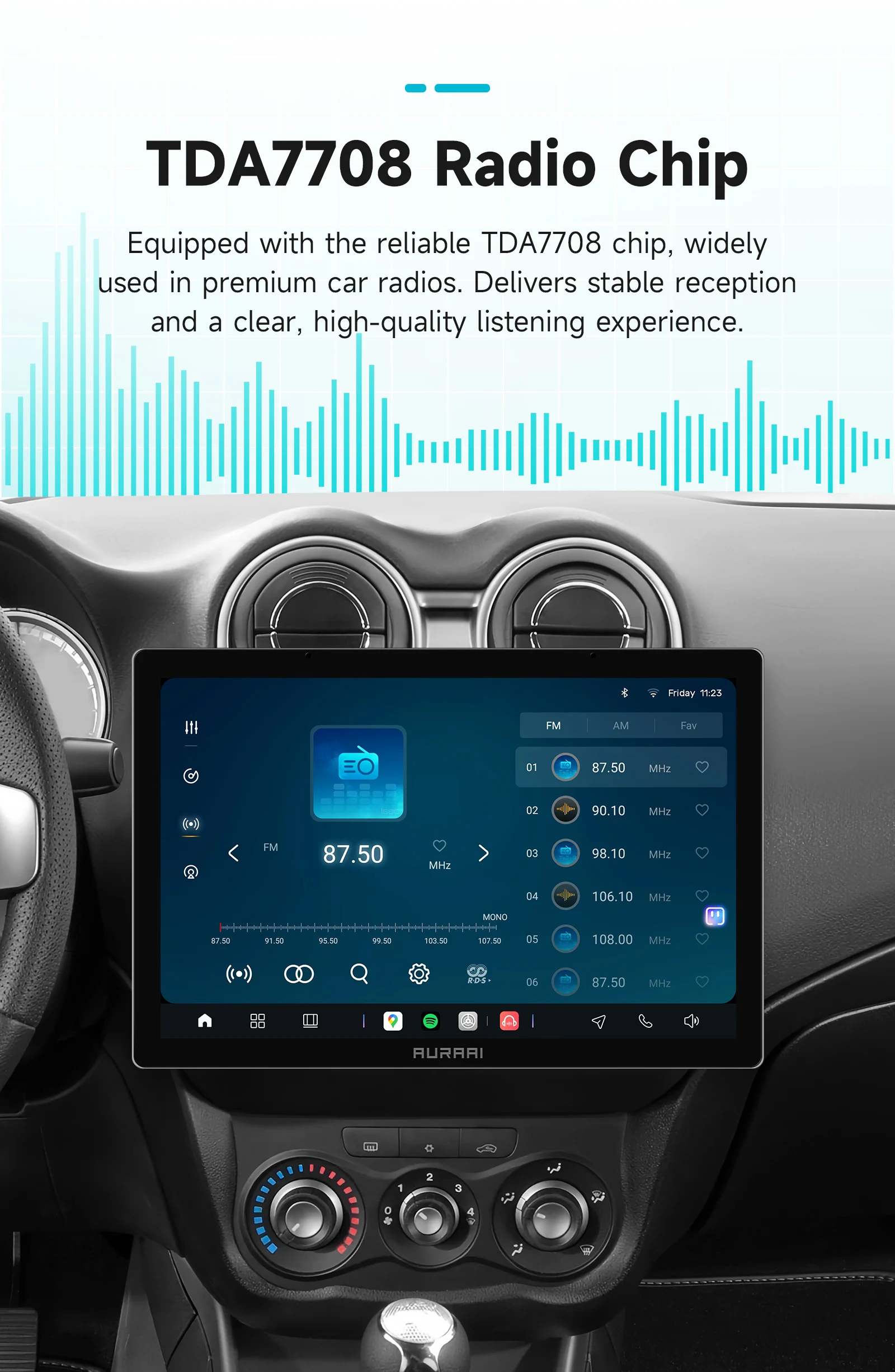 AURAI X100 Android Auto-Intelligentes Display für Alfa Romeo MiTo 955 2008 - 2016 Auto CarPlay DSP GPS Dual-MIC KI-Sprachsteuerung – Detail 21