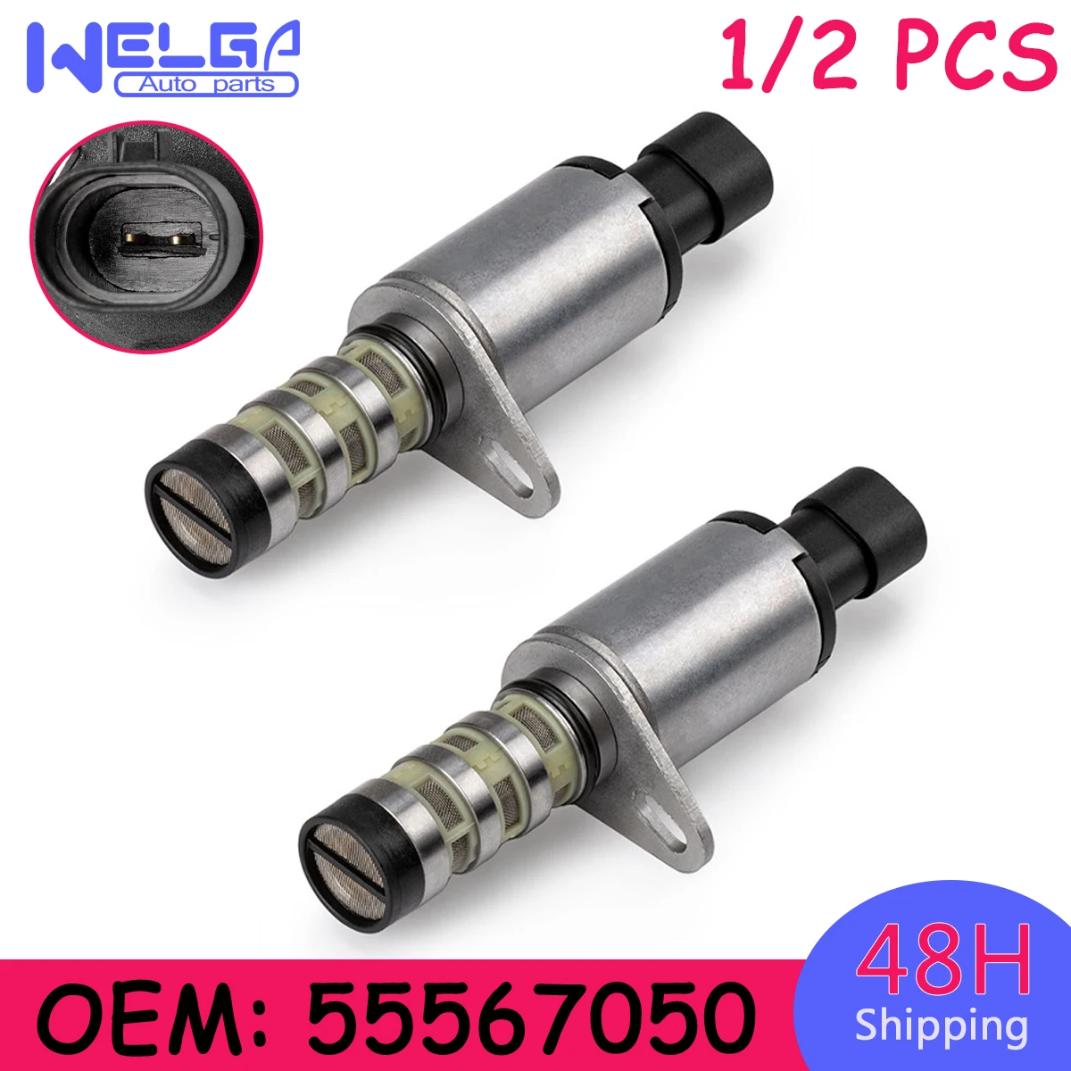 

1/2PCS 55567050 New Camshaft Cam Control Solenoid Valve VVT valve For Chevrolet Cruze 1.6L 1.8L For Sonic Epica 1.8 For Opel