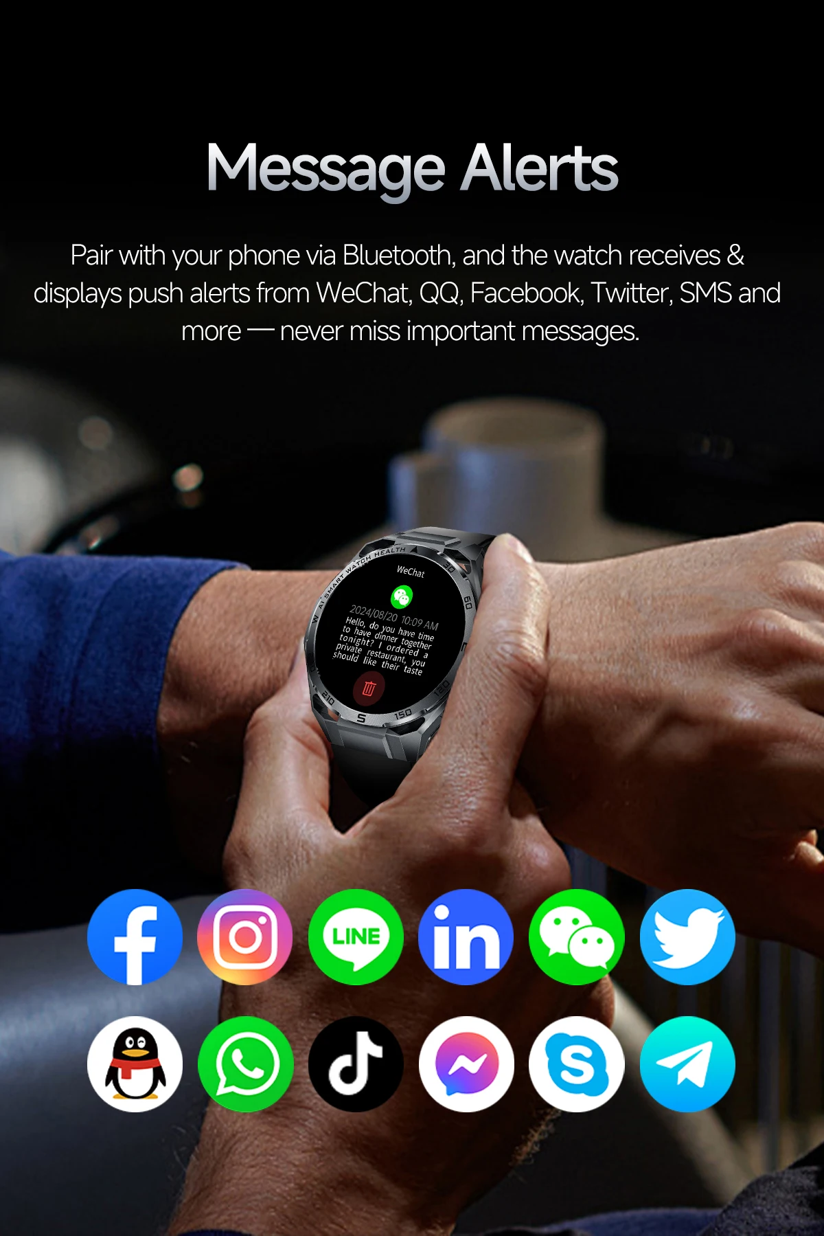 2026 Neue KI-gestützte EKG-Smartwatch in medizinischer Qualität mit 1,53'' Saphirglas, Herzfrequenz-, Blutfett- und Harnsäure-Monitor, Bluetooth-Anruffunktion – Detail 25