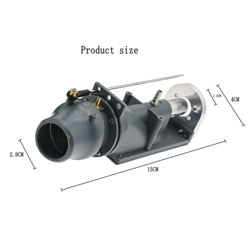 Wasserstrahlstrahlruder, elektrische Sprühpumpe, Wasserstrahlpumpe mit 540-Motor + Wasserkühlmantel-Set für RC-Jet-Boot