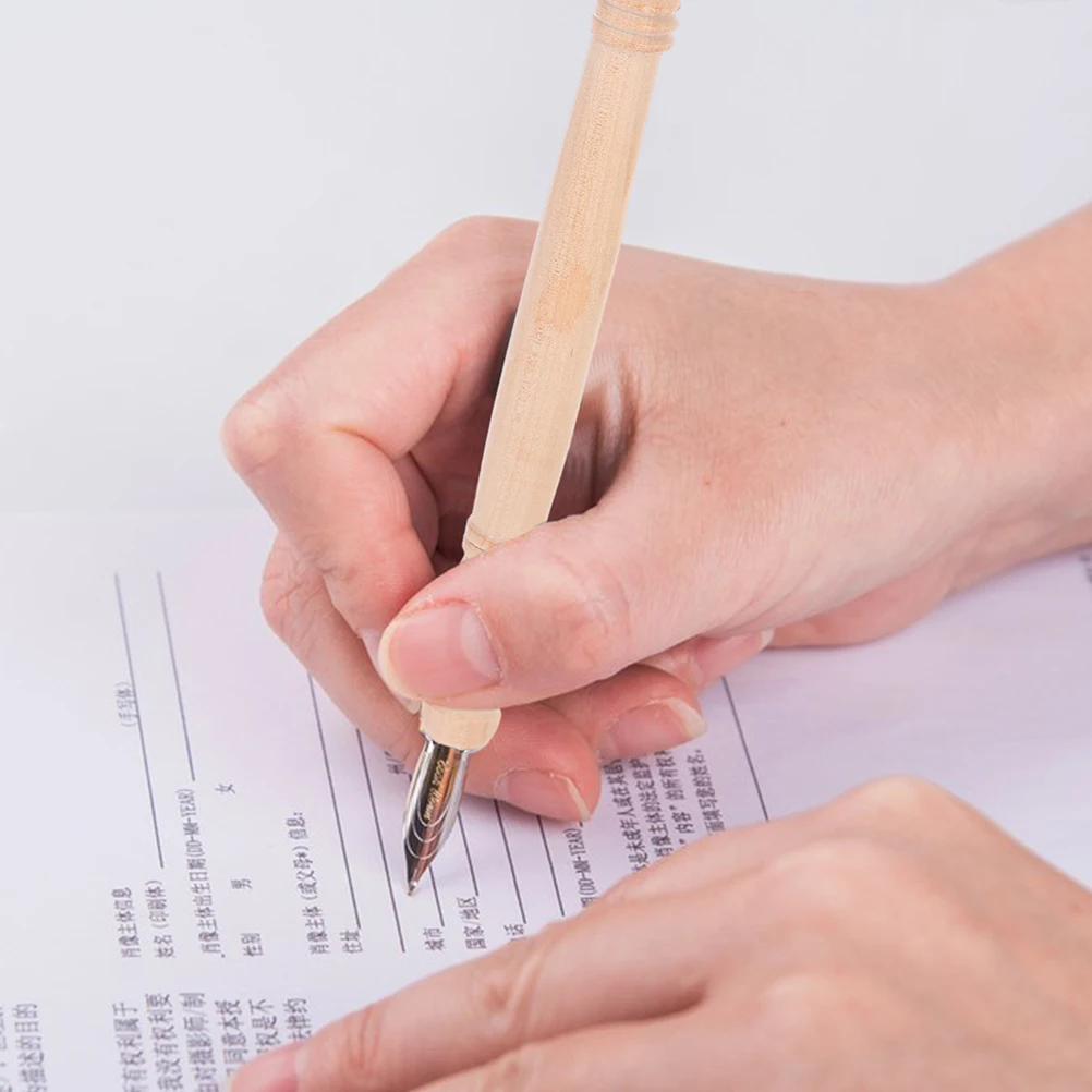 

2 шт. бамбуковый удлинитель для карандашей, сменные наконечники, держатель для ручек для художников, каллиграфия, эскизы, цветные карандаши, свет