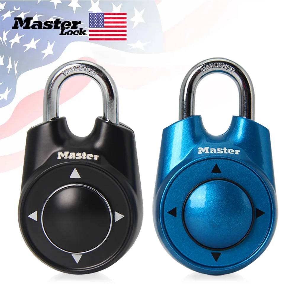 MASTER Password Lock 1500ID Portable Directional Keyless Door Lock Gym School Health Club Combination Locker Padlock Multicolor