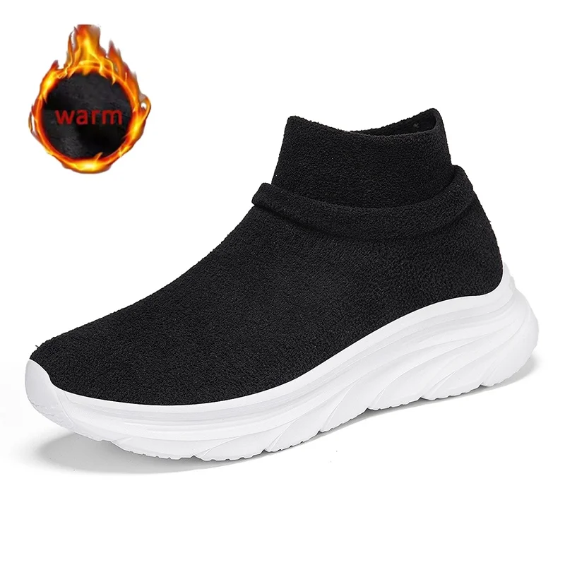 

Зимняя плюшевая женская хлопковая обувь, легкие женские кроссовки без шнуровки, мужские модные повседневные кроссовки, дышащие кроссовки