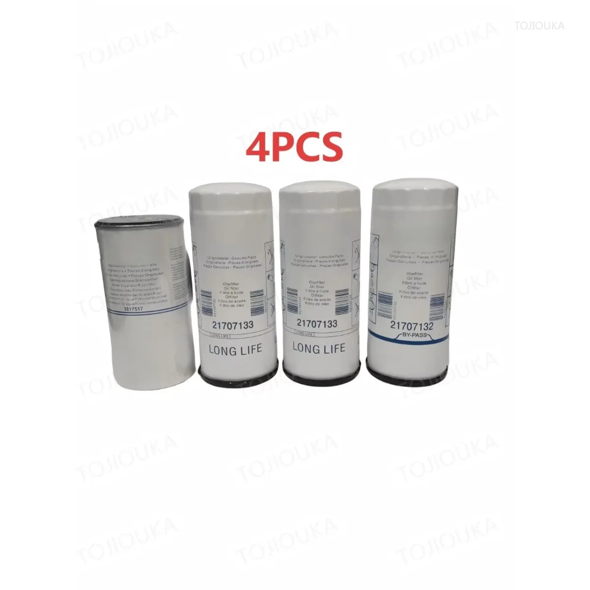 TTJ 4PCS 23658092 3817517 21707133 21707132 Oil-Water Separator filter Oil filter KIT for Volvo Penta D9 D11 D12 D16 D162 D163