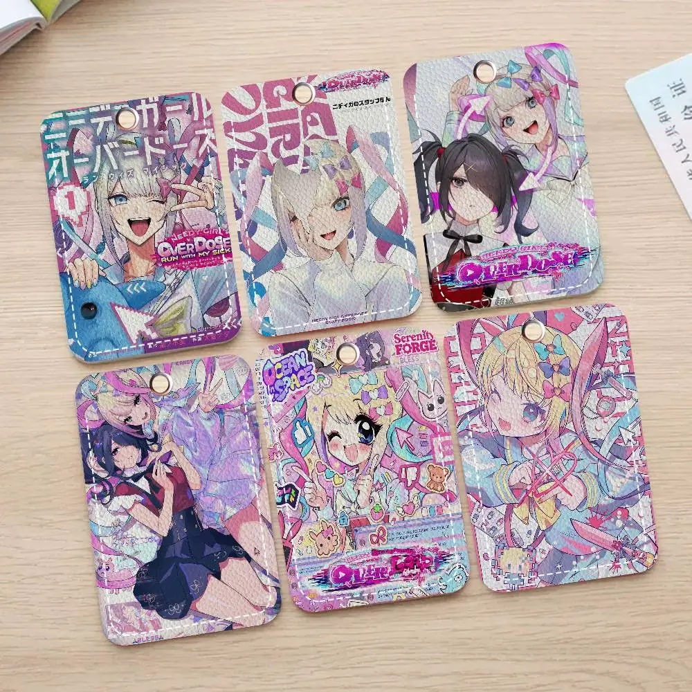 

Needy Girl Overdose Game Keychain Card Holders Keyring Bank Bus ID Credit Cards Key Ring Chains