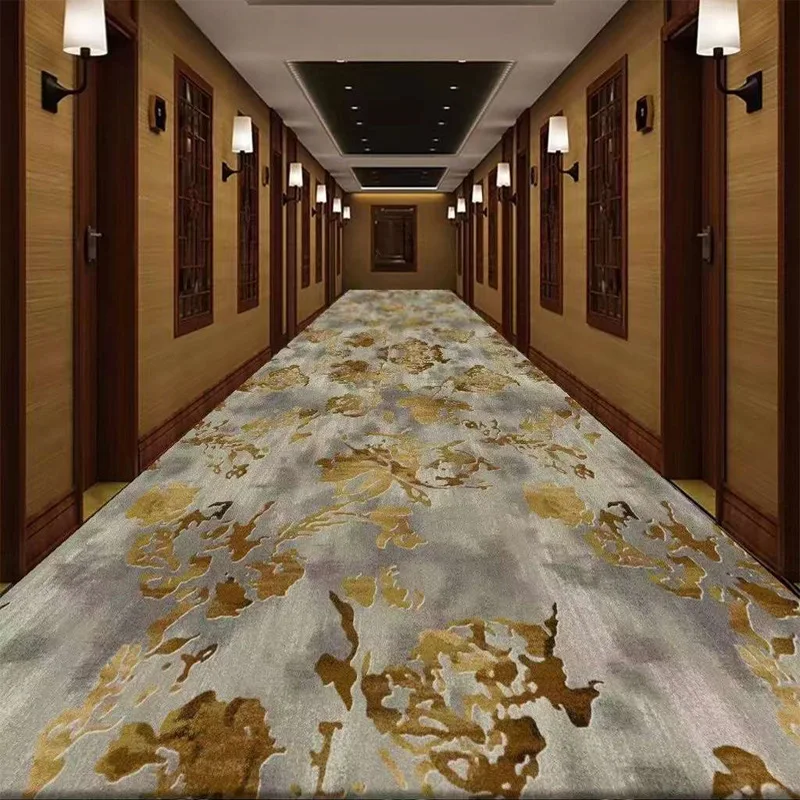 Household Long Corridor Carpet Aisle Stairs Runner HOTEL Hall Hallway Non-slip Long Rug Washable Floor Mats Customizable