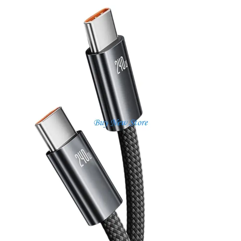

20CE High Performances 240W USB C Cable Nylons Braideds Construction Quick Charging Data Sync