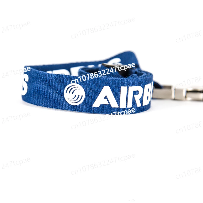 Airbus AIRBUS Boeing metal buckle hanging rope easy to pull buckle wide version work ID card set crew chest card boarding pass