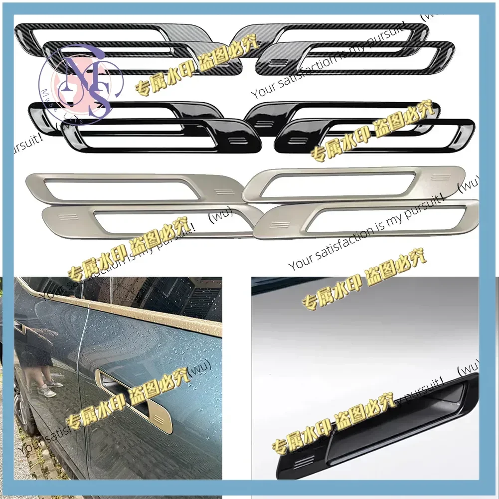 Pack of 4, Car Door Handle Cover Sticker, Protective Scratch Cover Decoration, For BMW 7 Series I7 G70 2023-2025