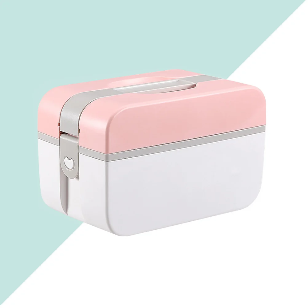 صندوق عالي التحمل محمول متعدد الطبقات متعدد الوظائف حافظة أدوية للإسعافات الأولية للمنزل والمكتب والطوارئ الخارجية