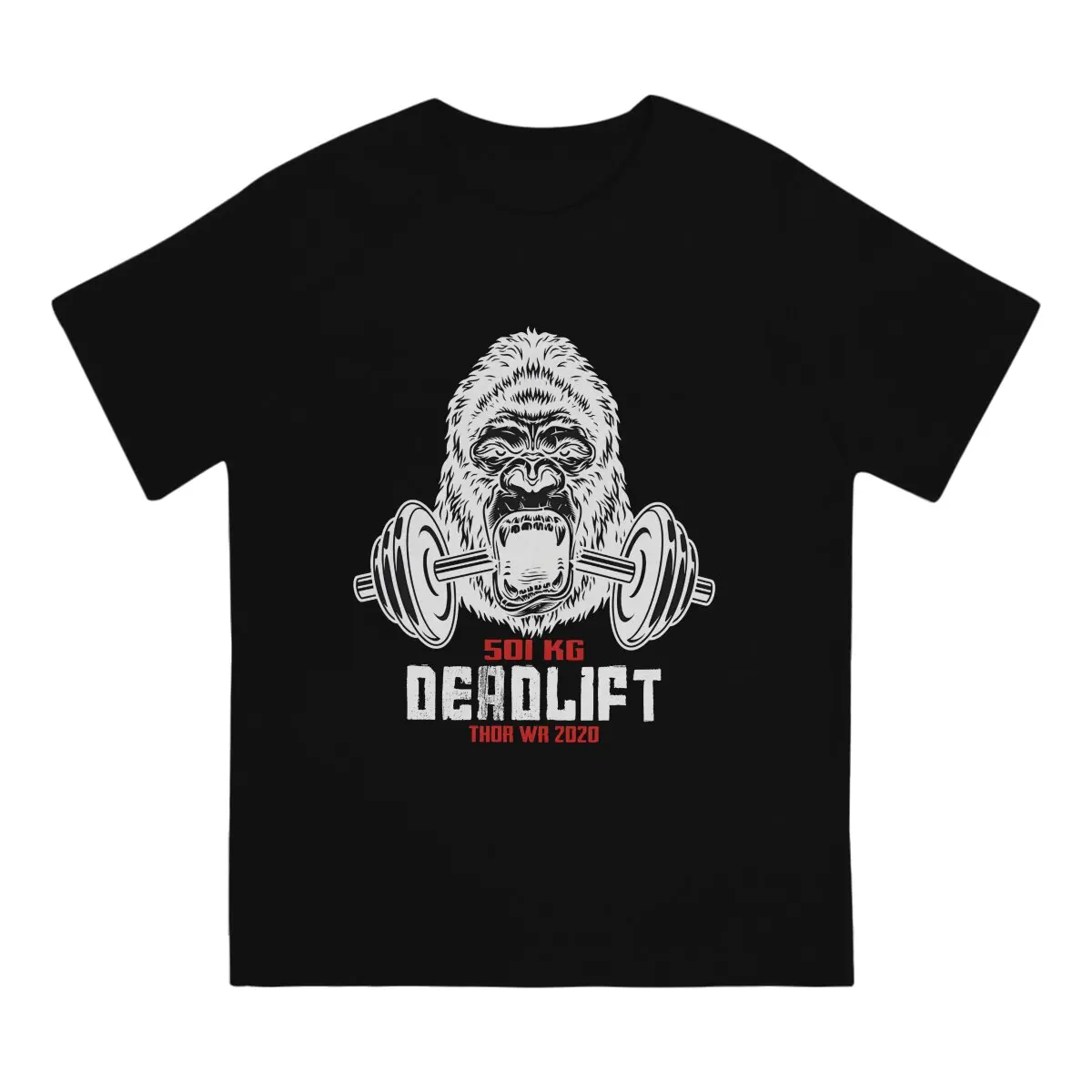 501 KG DEADLIFT RECORD Bestseller Man's TShirt Crossfit Crewneck Tops 100% Cotton T Shirt Funny High Quality Gift Idea