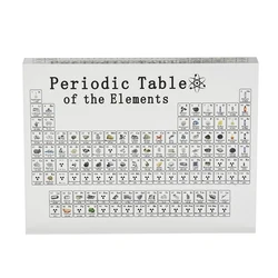 Periodic Table Acrylic Board Real Elements Letter Decoration Periodic Table Kids Teaching School Display Chemical Element