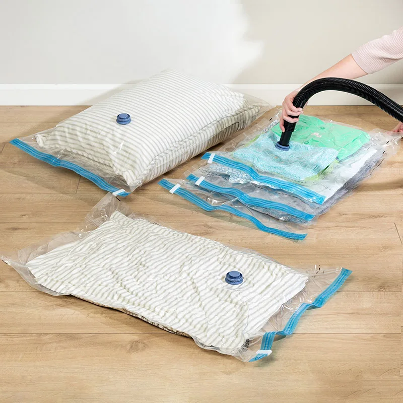 Big Capacity Storage Bags Vacuum Travel Bags For Clothes Pillows Bedding Blanket Space Save Compression Bedding Home Organizer